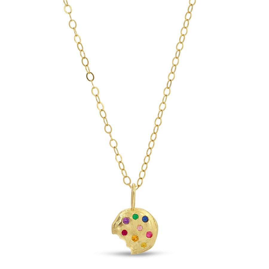 Birthday Cookie Necklace Ale Weston 14k gold