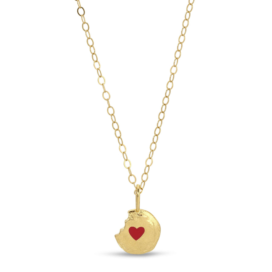 Heart-Cookie-Ale-Weston-14k-Gold-Enamel-Necklace