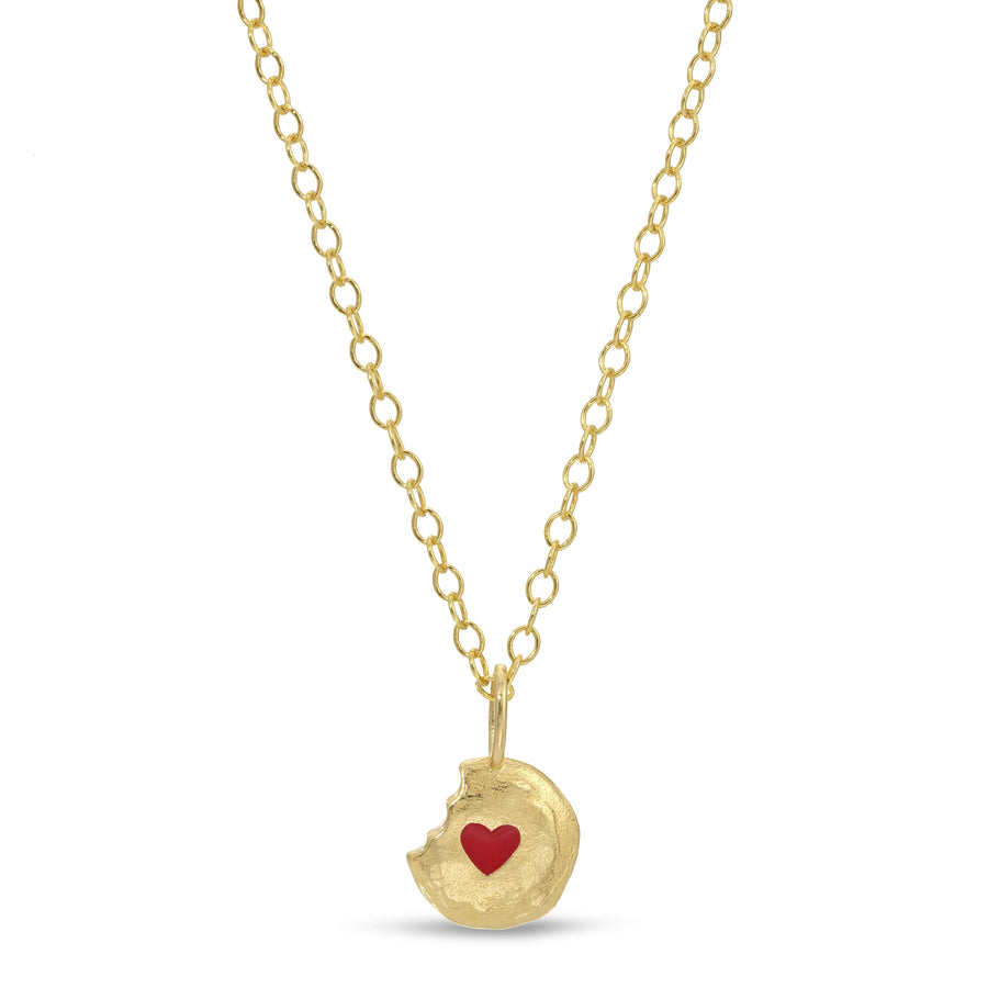 Heart-Cookie-Ale-Weston-Gold-Enamel-Necklace