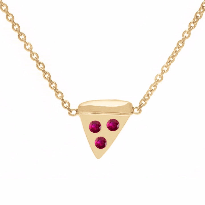 Ale Weston 14k Gold Ruby Pizza Choker