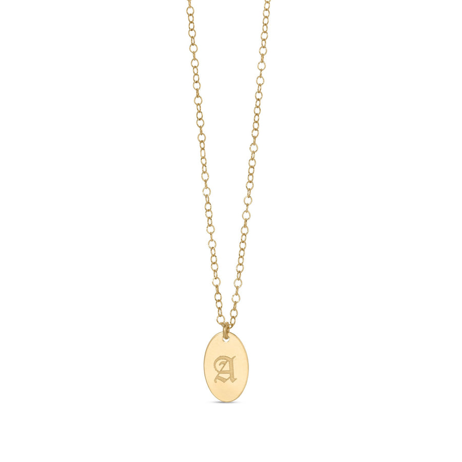 ALE WESTON OVAL ENGRAVABLE NECKLACE