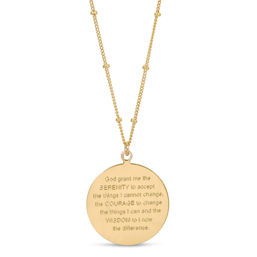  ALe Weston Serenity Prayer Necklace 14k gold filled