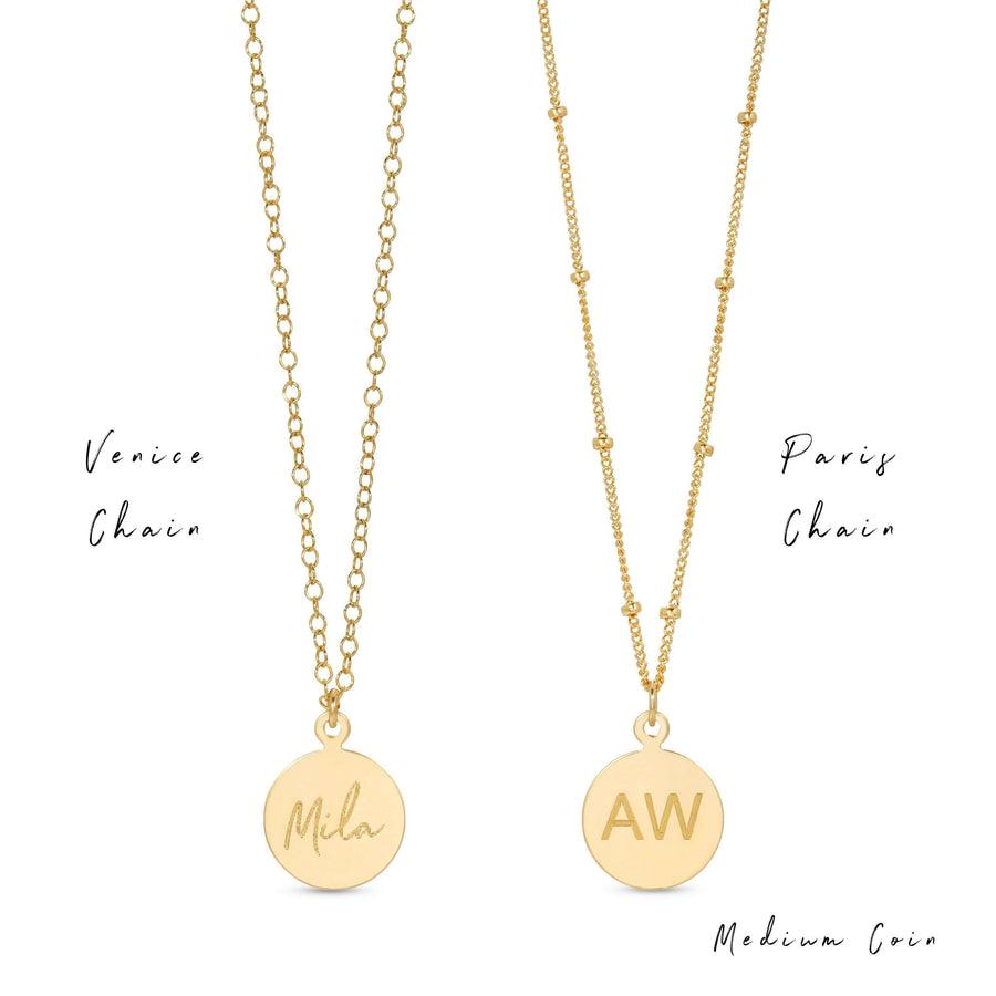 ALe-Weston-Bespoke-Medium-Coin-Necklace-Venice-Chain-Paris-Chain-Engravable