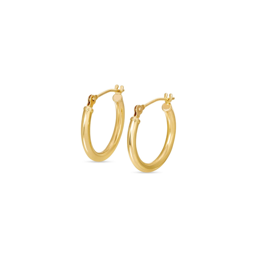 Ale Weston 14k Gold Tube Hoop Earrings 14mm