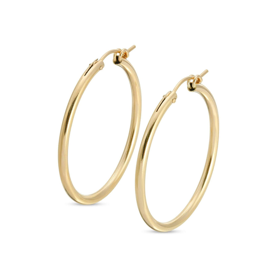 Ale Weston Gold Basic Hoop Earrings, 14k Gold filled