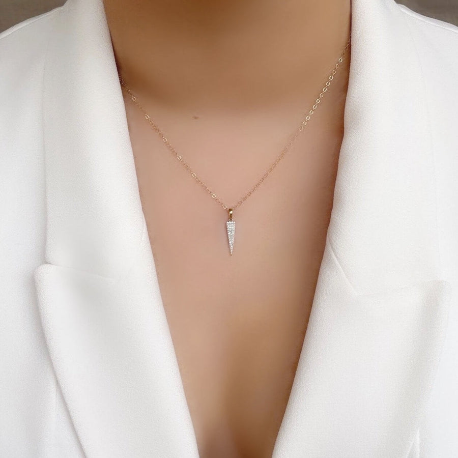    Ale-Weston-Bravery-Dagger-Pave-Diamond-Necklace-14k-Gold