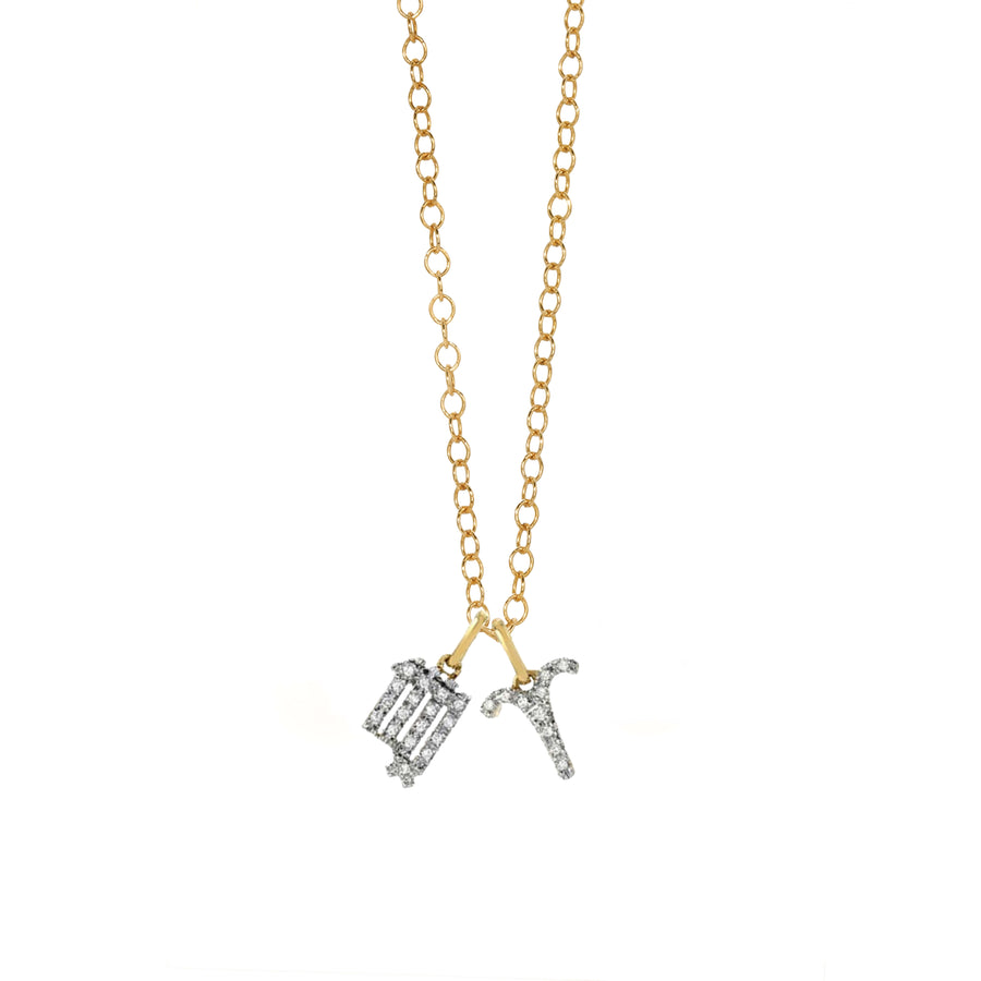 Couples Zodiac Diamond Necklace | LA\'s Finest | Ale Weston Jewelry