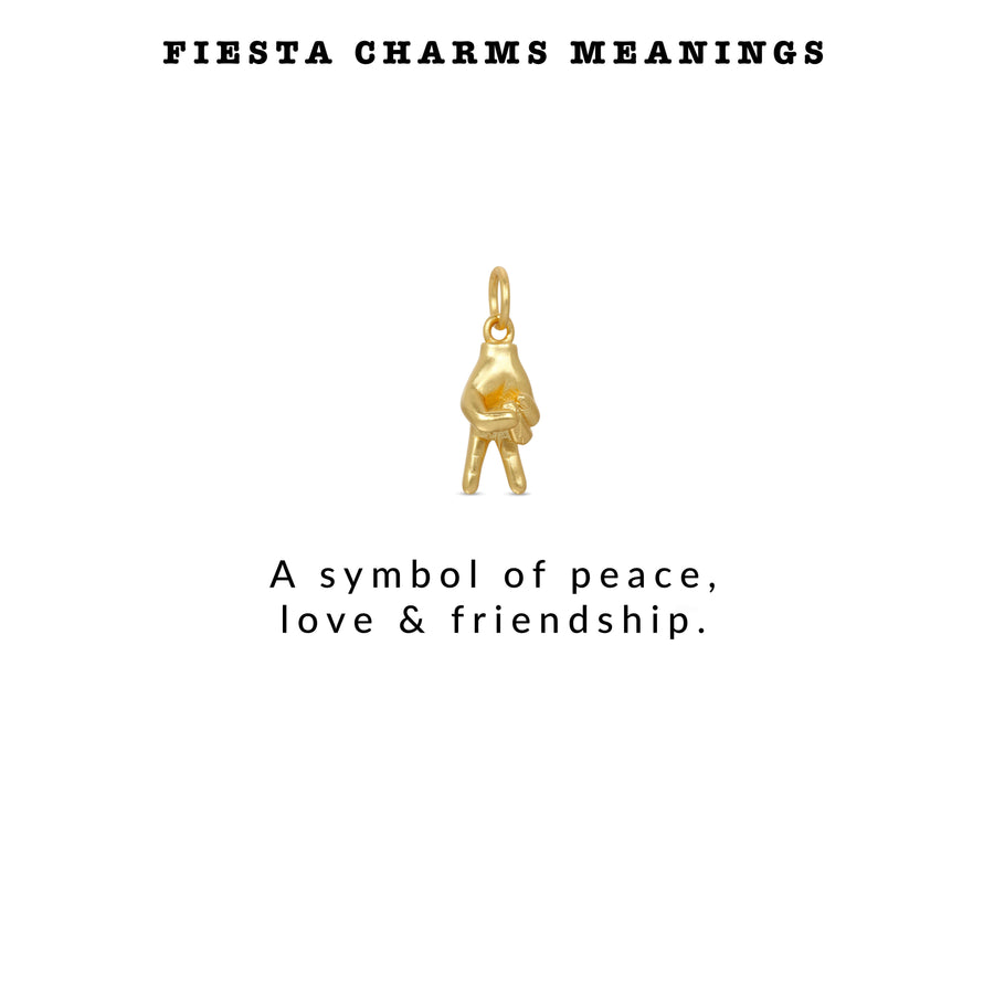   Ale-Weston-Fiesta-Charms-Meanings-Gold-Matte-Peace-Sign-Hand