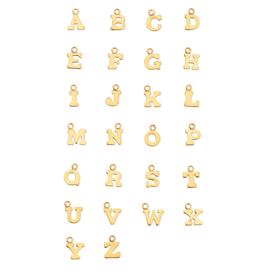 Ale Weston Gold Letter Charm - Alphabet