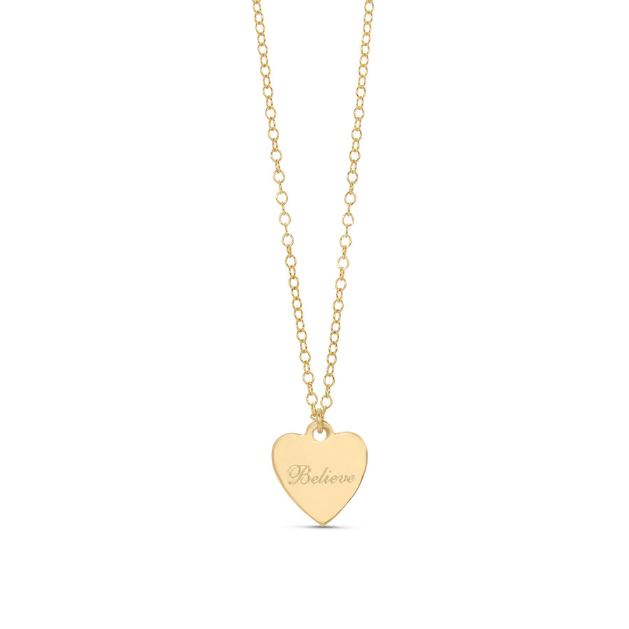 ALE WESTON HEART ENGRAVED NECKLACE