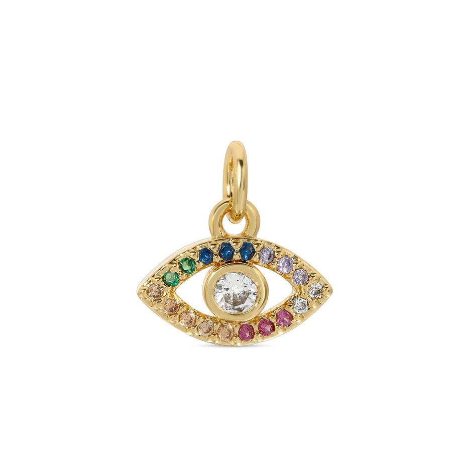 Ale Weston Rainbow Evil Eye CZ Pave Charm