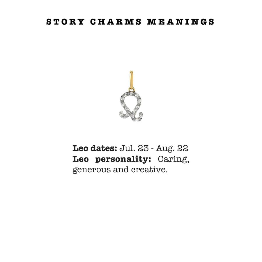    Ale-Weston-Story-Charms-Meanings-Leo-Zodiac-Sign-Pave-Diamond-14k-Gold