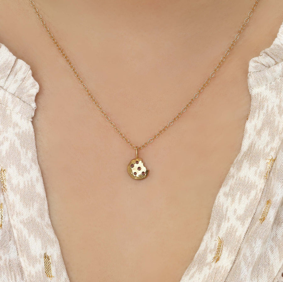 Ale-Weston-x-Milk-Jar-Cookies-Chocolate-Chip-Cookie-Gold-Necklace-14k-Vermeil-charm-14k-Gold-Filled-Chain-Necklace