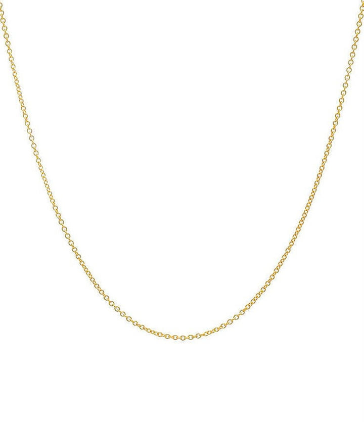 14K Gold Basic Chain Necklace