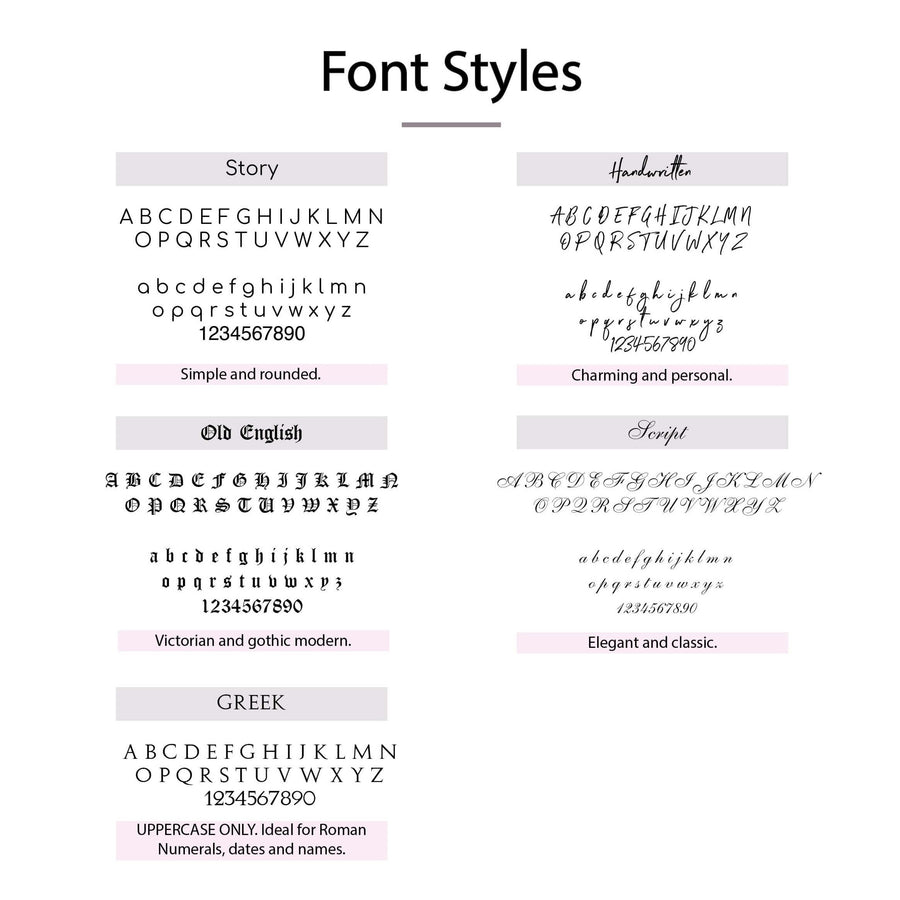 Ale Weston, Font Styles, Engraving