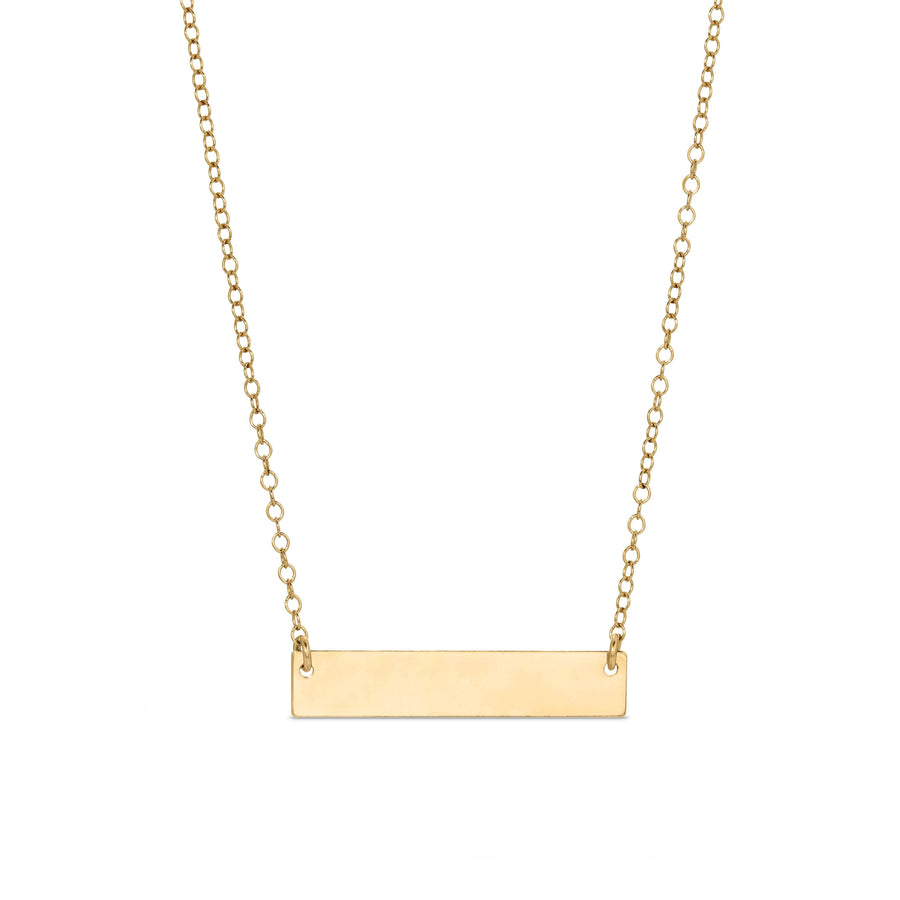 Ale Weston Horizontal Bar Engravable Necklace Blank