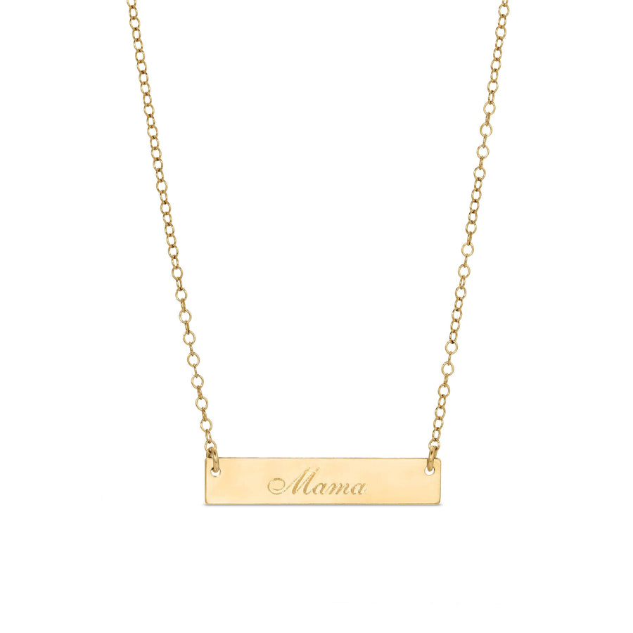 Ale Weston Horizontal Bar Engravable Necklace