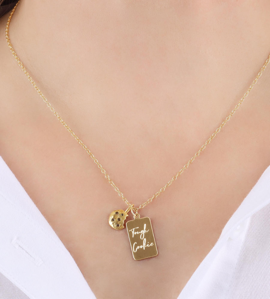 CHOCOLATE CHIP COOKIE GOLD CHARM